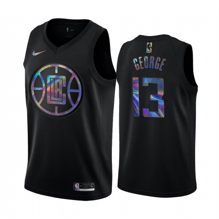 Maglia NBA Los Angeles Clippers Paul George 13 Iridescent HWC Collection Swingman - Uomo